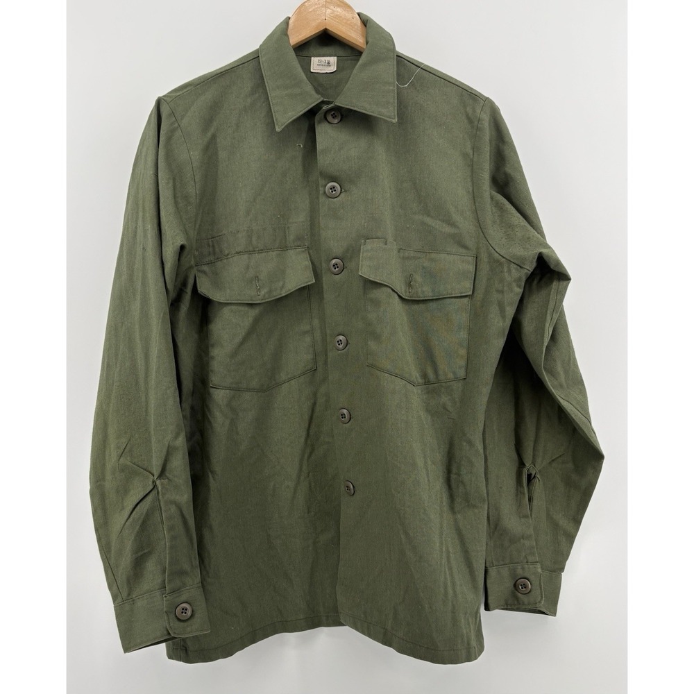 Vietnam US Air Force OG-507 Utility Shirt Vintage Military Olive Green‎ Durable